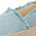 TOMS Washed Denim Valencia Espadrillas blu pastello Donna Sandalo blu