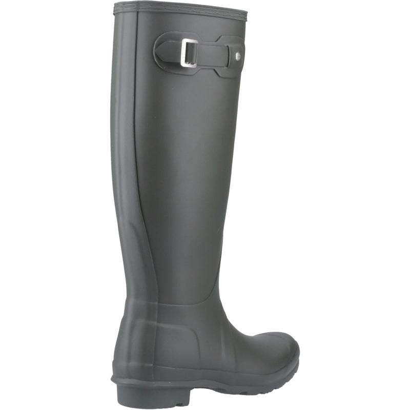 Hunter Original Tall Stivali Di Gomma Da Donna Color Verde Oliva Scuro