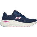 Skechers Arch Fit 2.0 Big League Scarpe Da Ginnastica Donna In Tessuto Blu Scuro/Multicolore