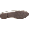 Hush Puppies Marley Ballerina Sandali Piatti In Pelle Dorata Da Donna