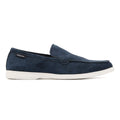 Ben Sherman Amarillo Scarpe Da Uomo Mocassino Blu In Camoscio