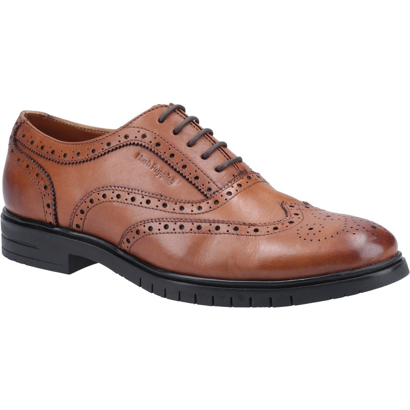 Hush Puppies Santiago Scarpe In Pelle Da Uomo Color Cuoio Con Lacci.