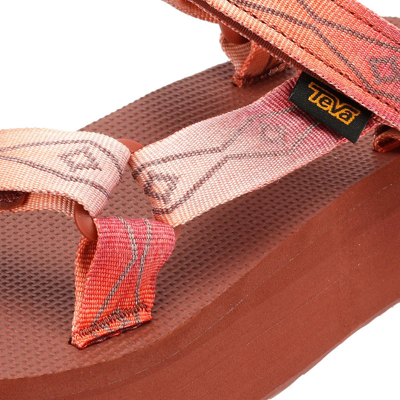 Teva Flatform Universal Sandali Rossi Da Donna