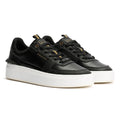 Cruyff Endorsed Tennis Scarpe Da Ginnastica Nere Da Uomo In Pelle
