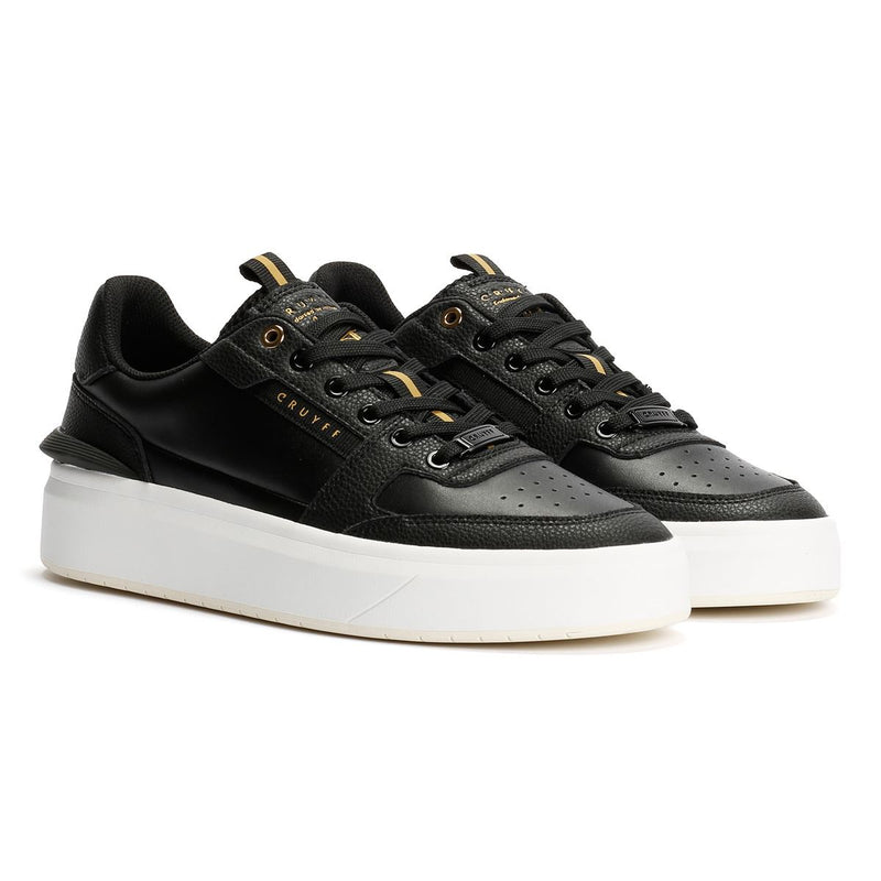 Cruyff Endorsed Tennis Scarpe Da Ginnastica Nere Da Uomo In Pelle