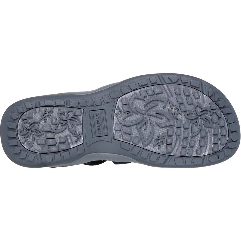 Skechers Reggae Slim Stretch Flex Sandali Da Donna In Tessuto Blu Scuro