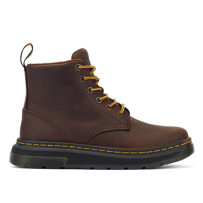 Dr. Martens Stivali Crewson Chukka Crazy Horse Marrone Scuro