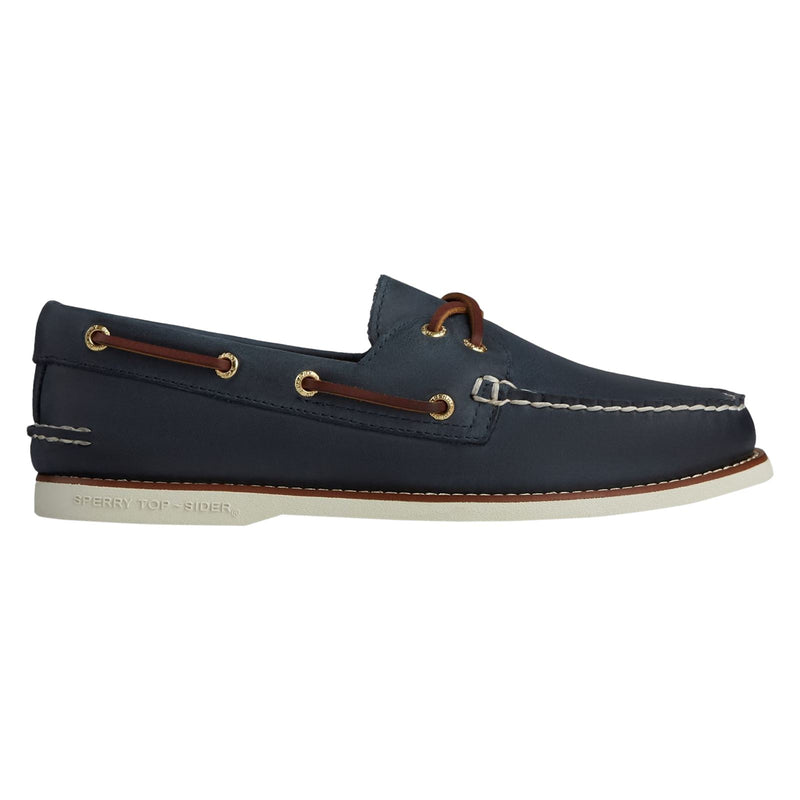 Sperry Gold Cup Authentic Original Scarpe Da Barca In Pelle Blu Scuro Da Uomo