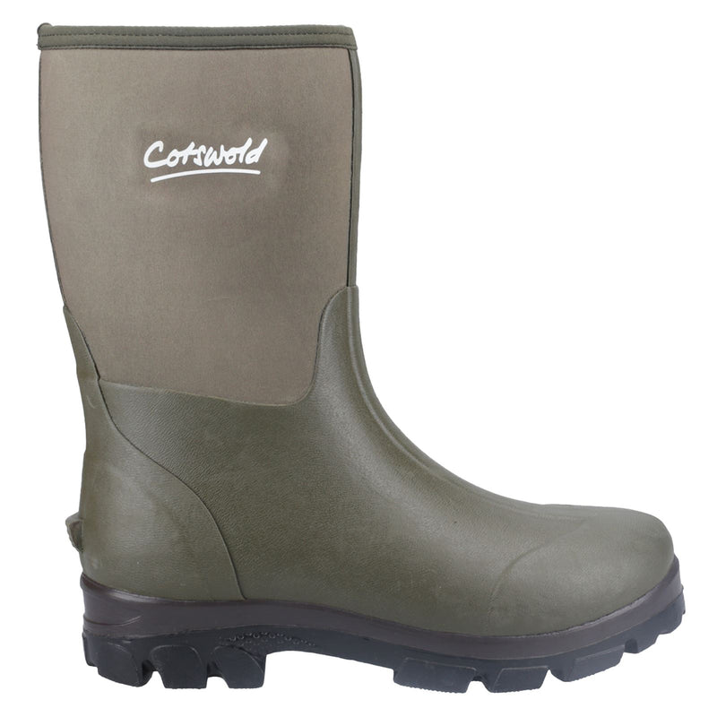Cotswold Kensington Stivali In Gomma Verde In Pelle