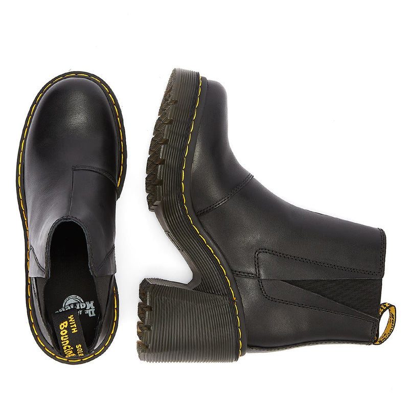Dr. Martens Stivali Neri Da Donna In Pelle Spence Sendal