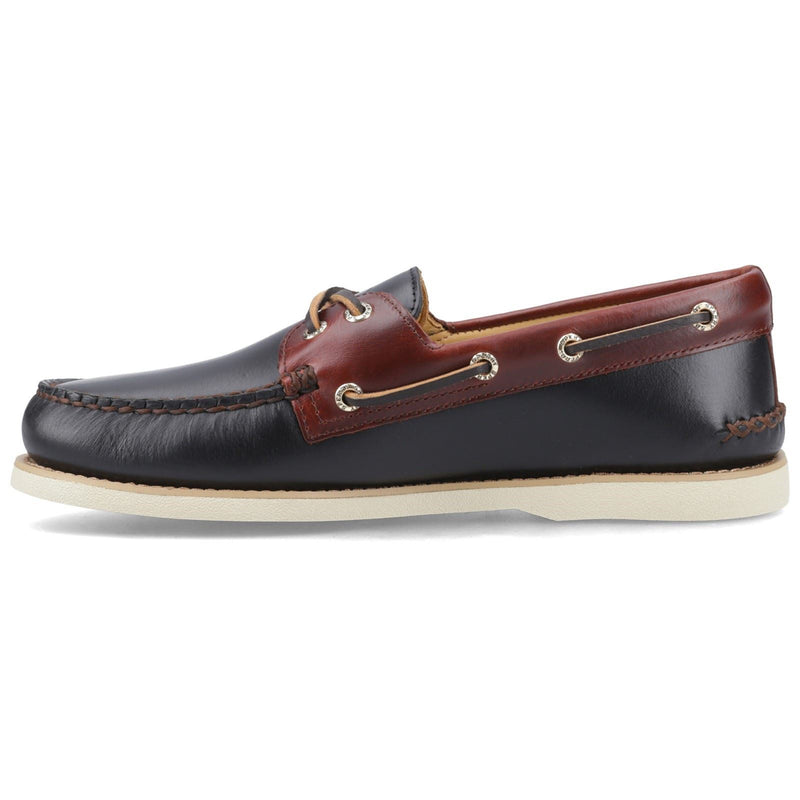 Sperry Authentic Gold Cup Scarpe Da Barca In Pelle Nere/Marroni Da Uomo