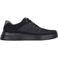 Skechers Proven - Aldeno Scarpe Stringate In Pelle Da Uomo Nere