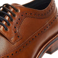 Ben Sherman Archie Brogue Scarpe Stringate Da Uomo In Pelle Marrone.