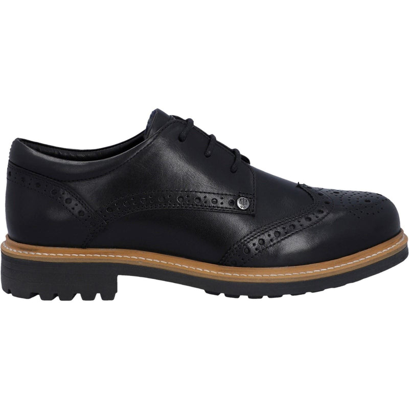 Hunter Cawdor Scarpe Nere In Stile Brogue In Pelle Da Uomo