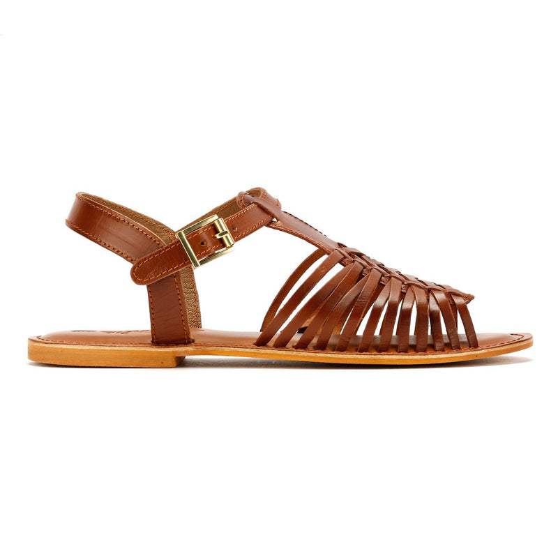 Tower London Hurache Sandali Da Donna In Pelle Marrone