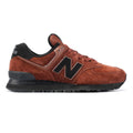 New Balance 574 Sneakers Marroni In Camoscio