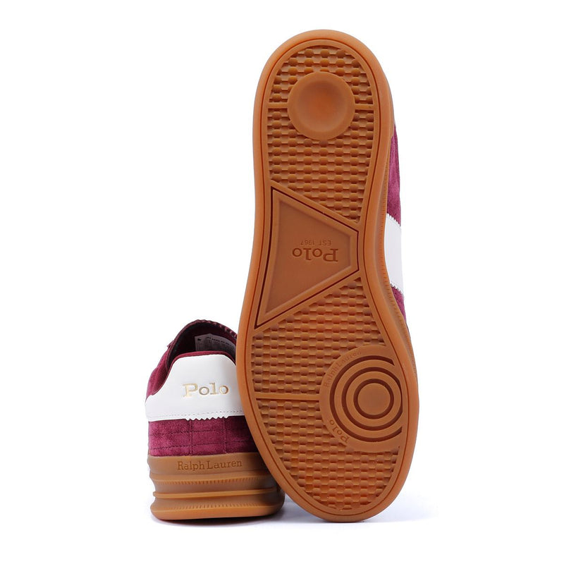 Ralph Lauren Heritage Area Sneakers Da Uomo Beige In Camoscio