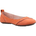 Hush Puppies Janessa Ballerine In Pelle Color Corallo Da Donna