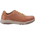 Hush Puppies Finley Scarpe In Pelle Da Uomo Color Cuoio Con Lacci.