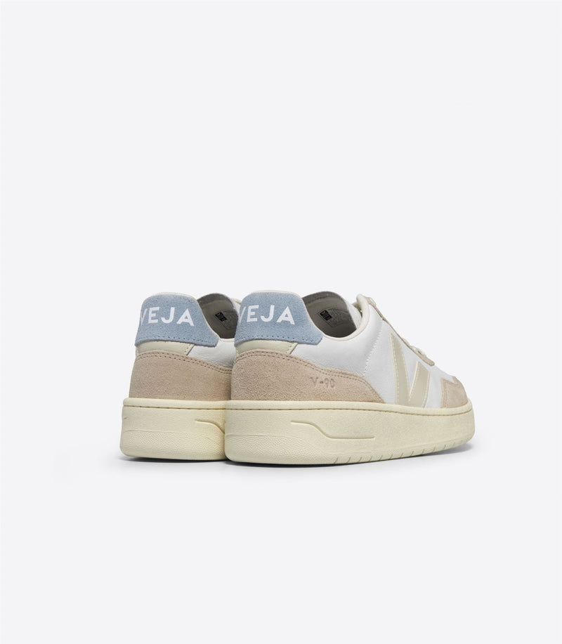 Veja V-90 Sneakers Da Uomo In Pelle Beige