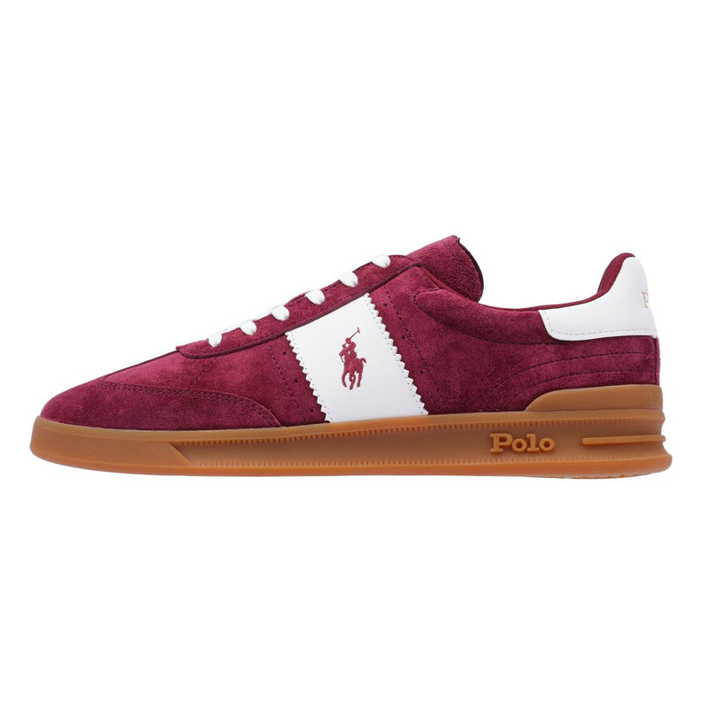 Ralph Lauren Heritage Area Sneakers Da Uomo Beige In Camoscio
