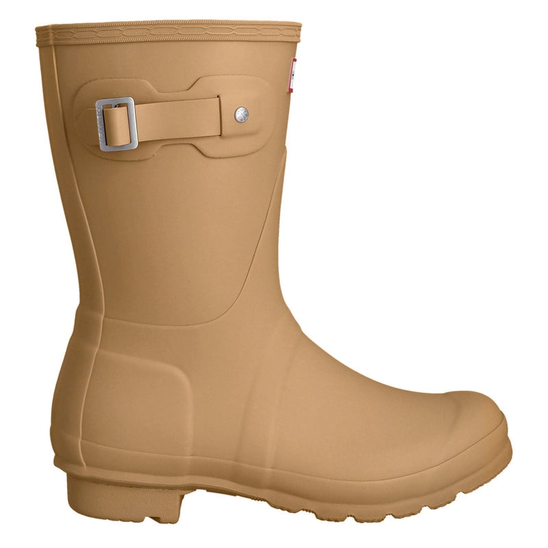 Hunter Original Short Stivali In Gomma Con Tacco Di Cioccolato/Biscotto