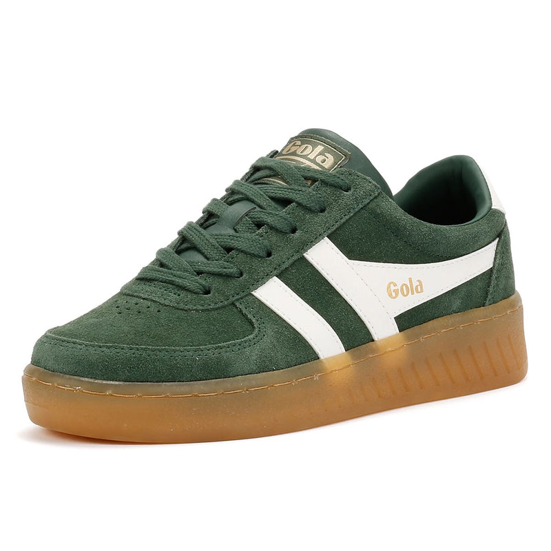 Gola Grandslam Sneakers Verdi In Camoscio Da Donna