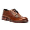 Ben Sherman Archie Brogue Scarpe Stringate Da Uomo In Pelle Marrone.