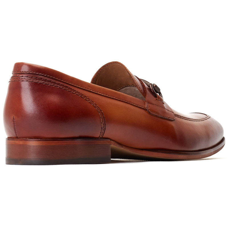 Base London Russo Scarpe Da Uomo In Pelle Color Cuoio Bruciato