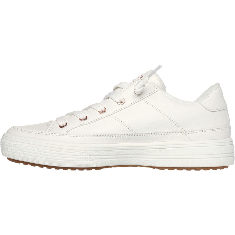 Skechers Arch Fit Arcade On My Way Sneakers Bianche In Poliuretano Da Donna