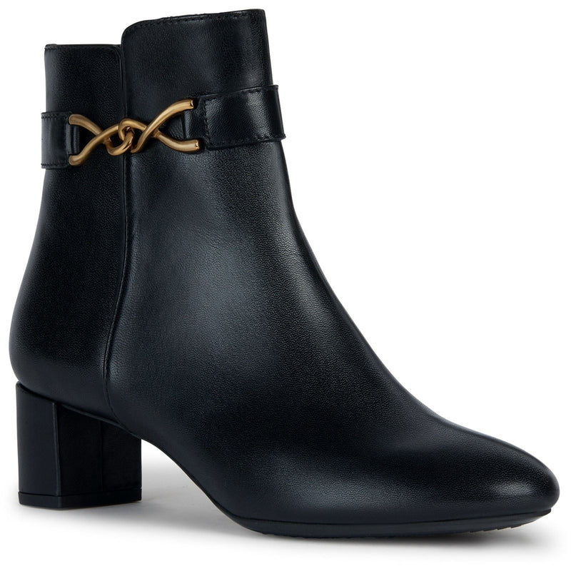 Geox D Pheby Stivali Da Donna In Pelle Nera