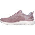 Skechers Flex Appeal 5.0 Cruising Thru Sneakers Da Donna In Tessuto Colore Malva/Azzurro