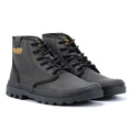 Palladium Pampa Hi Wax Stivali Neri In Canvas