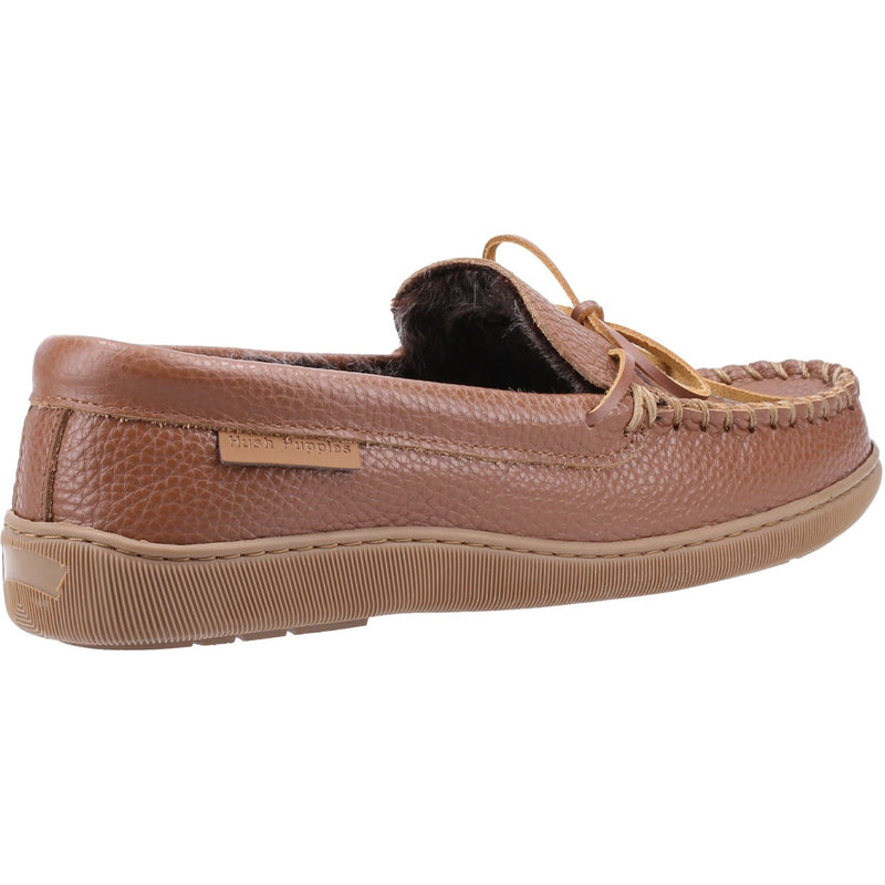 Hush Puppies Ace Pantofole Da Uomo In Pelle Color Cammello