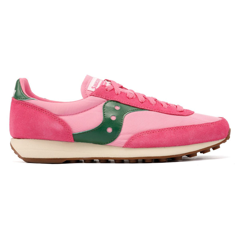 Saucony Trainer 80 Sneakers Rosa In Camoscio