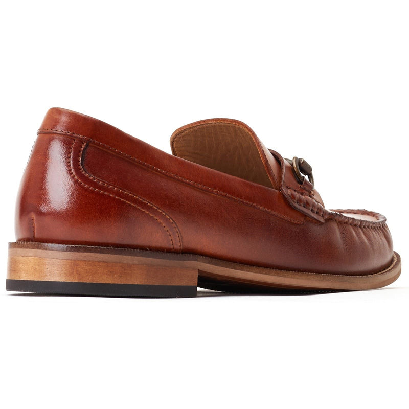Base London Madison Mocassini Da Uomo In Pelle Marrone