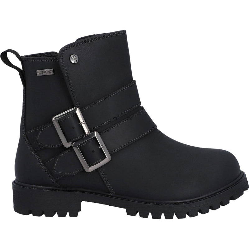 Hunter Ness Stivali Da Donna In Pelle Nera