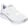 Skechers Arch Fit 2.0 Glow The Distance Calzature Da Ginnastica Bianche/Argento Da Donna