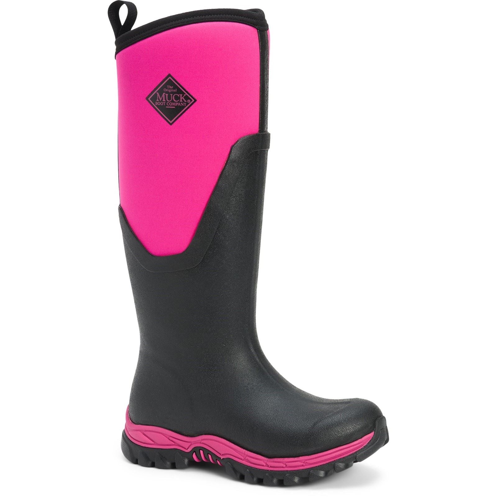 Muck Boots Arctic Sport II Tall Stivali Di Gomma Neri/Rosa