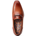 Base London Russo Scarpe Da Uomo In Pelle Color Cuoio Bruciato