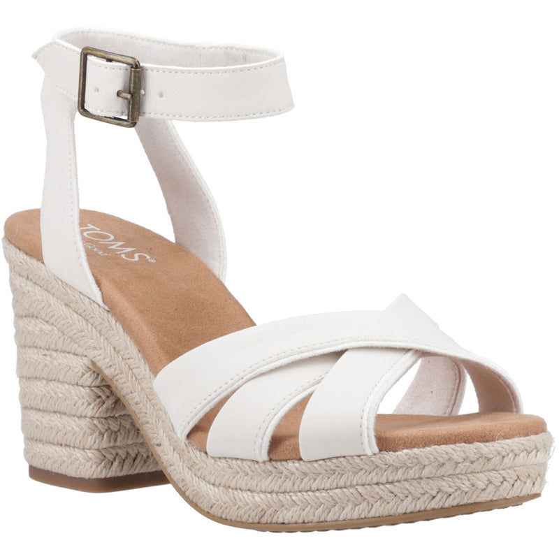 TOMS Majorca Strappy Sandali Leggeri Da Donna In Pelle Color Sabbia