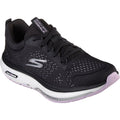 Skechers Go Walk Workout Walker Outpace Sneakers Nere/Lavanda Da Donna In Poliestere