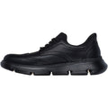 Skechers Garza Sully Scarpe Stringate In Pelle Da Uomo Nere