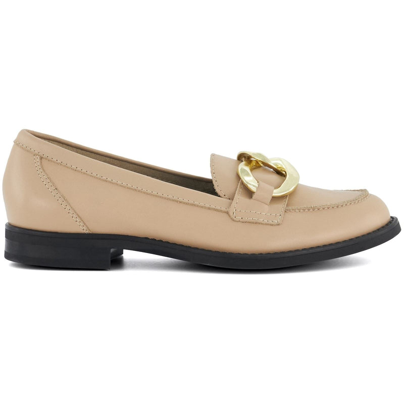 Dune Goddess Mocassini Da Donna In Pelle Color Cammello