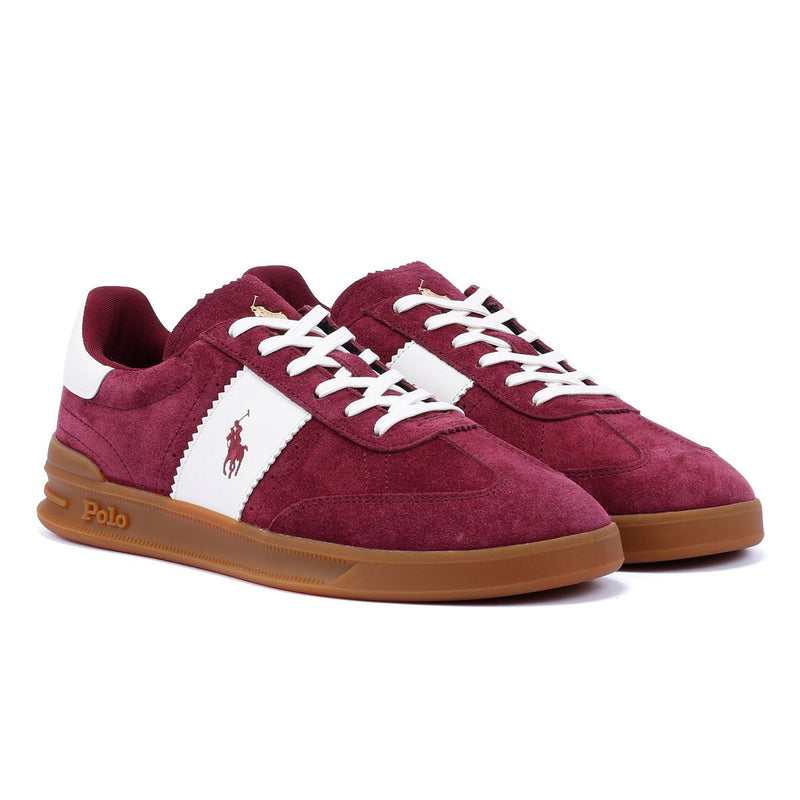Ralph Lauren Heritage Area Sneakers Da Uomo Beige In Camoscio