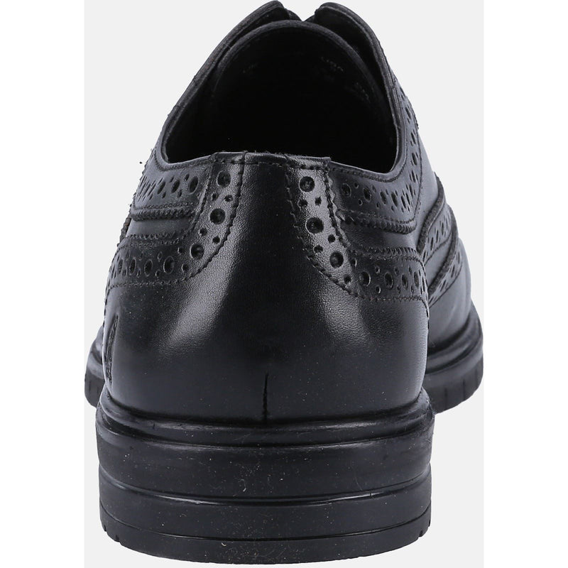 Hush Puppies Santiago Scarpe Stringate In Pelle Da Uomo Nere