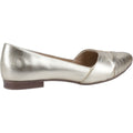 Hush Puppies Marley Ballerina Sandali Piatti In Pelle Dorata Da Donna