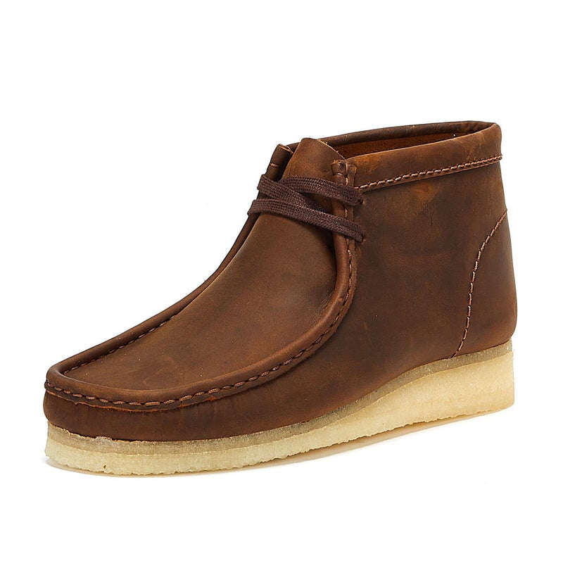 Clarks Originals Wallabee Beeswax Uomo Stivali Marrone