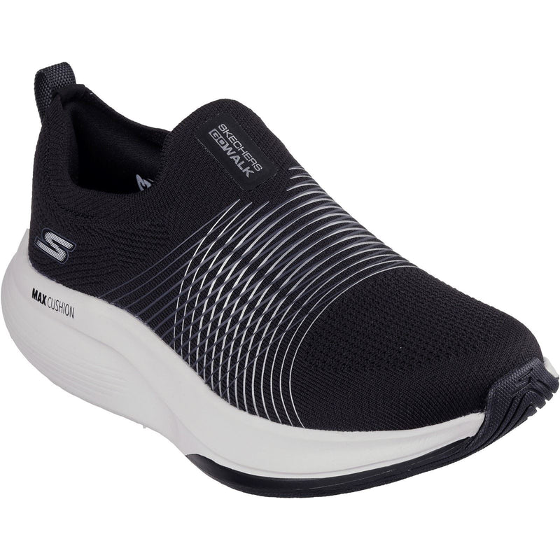 Skechers GO WALK Max Walker Sally Sneakers Da Donna In Tessuto Nero/Bianco