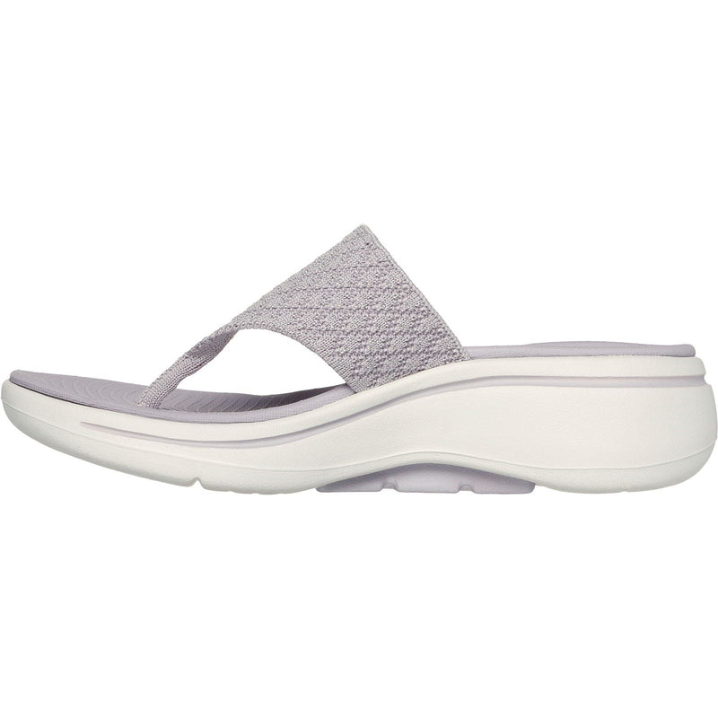 Skechers Go Walk Arch Fit Sandal Spellbound Sandali Viola In Poliestere Da Donna
